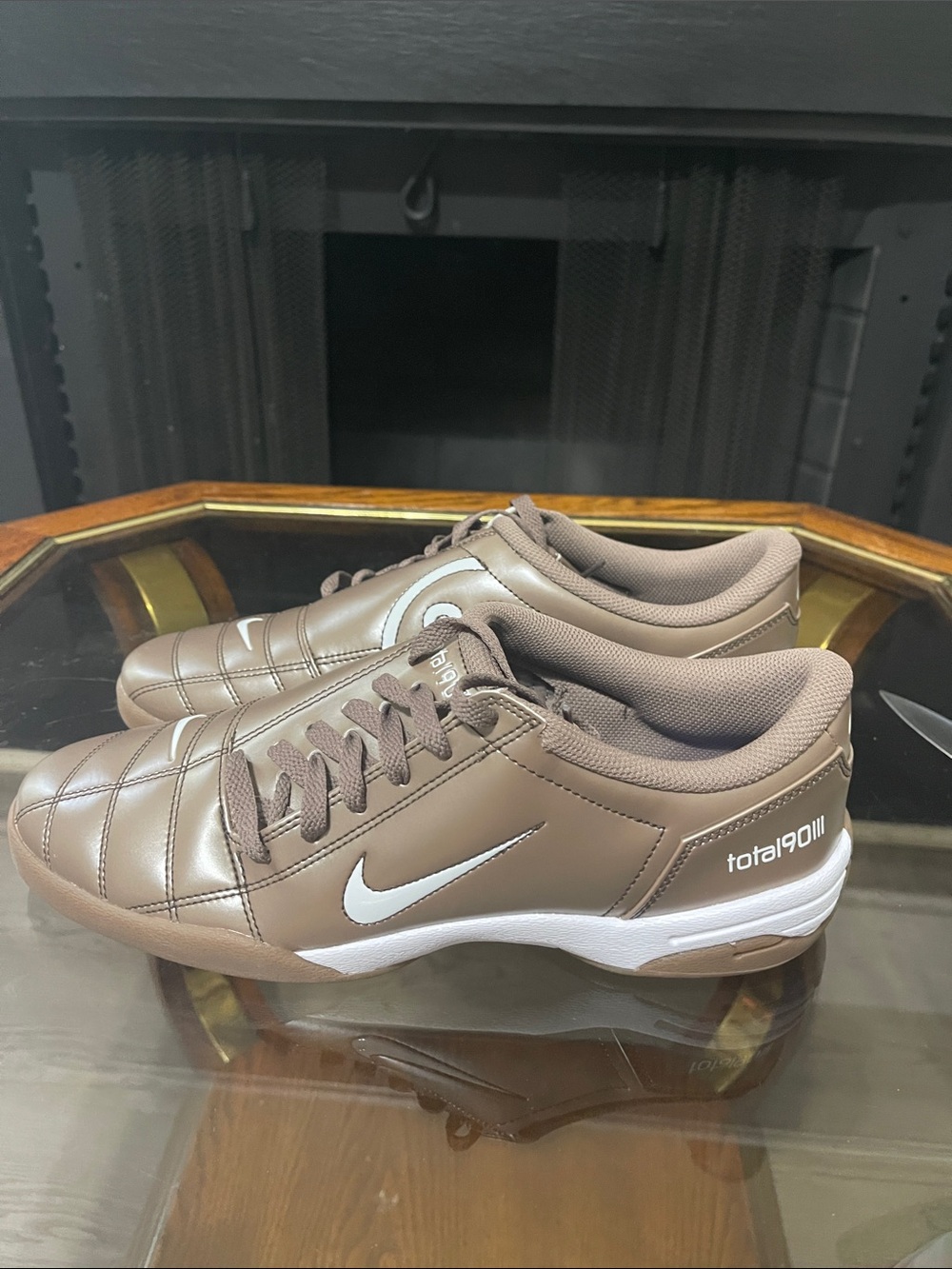 Nike Brown and White Total90 III Men's Sneakers
